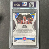 2019-20 Panini Prizm #95 Reggie Jackson Signed Card Auto PSA Slabbed Pistons