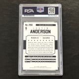 2015-16 NBA Hoops #290 Justin Anderson Signed Card Auto PSA Slabbed Mavericks