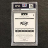 2016-17 NBA Hoops #78 Nikola Vucevic Signed Card AUTO PSA Slabbed Magic