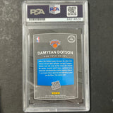 2017-18 Donruss Optic Rated Rookie #166 Damyean Dotson Signed Card AUTO PSA Slab