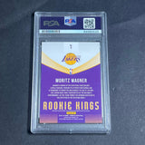 2018-19 Panini Donruss #5 Moritz Wagner Signed Card AUTO PSA Slabbed RC Lakers