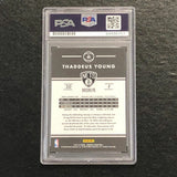2015-16 Donruss #88 Thaddeus Young Signed Card AUTO PSA Slabbed Nets
