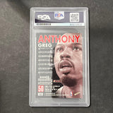 1998 Skybox #165 Greg Anthony Signed Card Auto 10 PSA Slabbed Blazers