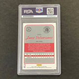 2016-17 Panini Donruss Optic #107 Jonas Valanciunas Signed Card AUTO PSA Slabbed