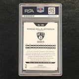 2018-19 NBA Hoops #108 Rondae Hollis-Jefferson Signed Card AUTO PSA Slabbed Nets