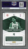 2016 Panini Contenders Draft Picks #12 Denzel Valentine Signed Card AUTO PSA Sla