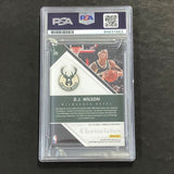2017-18 Panini Pinnacle #266 D.J. Wilson Signed Card AUTO PSA/DNA Slabbed Bucks