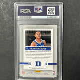 2017-18 Panini Contenders Draft Picks #22 Frank Jackson Signed Card AUTO PSA Sla