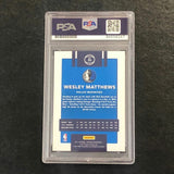 2017-18 Panini Donruss #33 Wesley Matthews Signed Card Auto PSA Slabbed Dallas