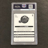 2013-14 NBA Hoops #162 Derrick Favors Signed Card AUTO PSA Slabbed Jazz