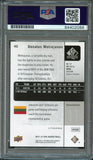 2011-12 SP Authentic #40 Donatas Motiejunas Signed Card AUTO PSA Slabbed Rockets