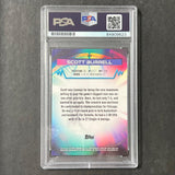 2021 Topps Finest #49 Scott Burrell Signed Card AUTO PSA/DNA Slabbed Toronto