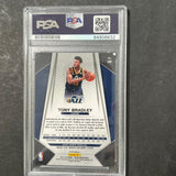 2017-18 Panini Prizim #118 Tony Bradley Signed Card AUTO PSA Slabbed RC Jazz