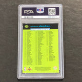 1995 Coll. Choice Intnl #28 Michael Jordan PSA 6 EX-MT French II - Checklist