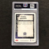 2008-09 NBA Fleer #169 Bobby Brown Signed Card Auto PSA Slabbed Kings
