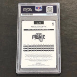 2016-17 NBA Hoops #78 Nikola Vucevic Signed Card AUTO PSA Slabbed Magic