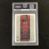 1999 Upper Deck MVP #179 Michael Jordan PSA 8 NM-MT mj exclusives