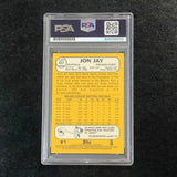2017 Topps Heritage High Number #653 Jon Jay Signed Card PSA Slabbed Auto Cubs