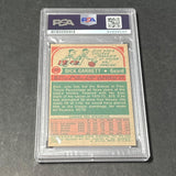 1973 Topps #77 Dick Garrett Signed Card AUTO PSA Slabbed Braves