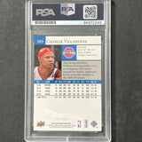 2009-10 Upper Deck #103 Charlie Villanueva Signed Card Auto PSA Slabbed Pistons