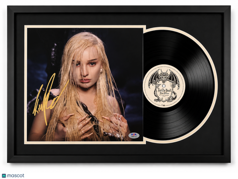 Kim Petras Signed Feed The Beast Custom Framed Vinyl Album PSA Autographed