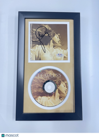 Taylor Swift Signed CD Cover Framed PSA/DNA Fearless Autographed
