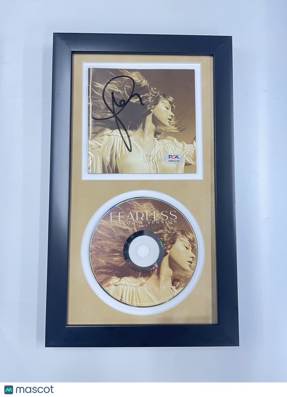 Taylor Swift Signed CD Cover Framed PSA/DNA Fearless Autographed