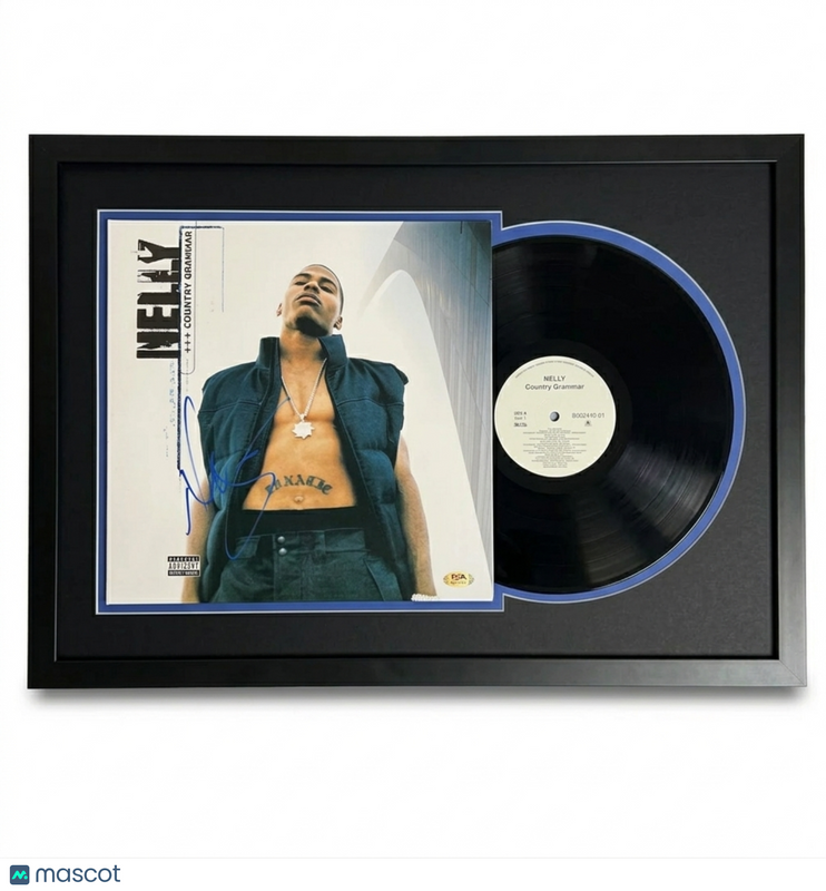 Nelly signed Country Grammar Custom Framed Vinyl PSA Album autographed