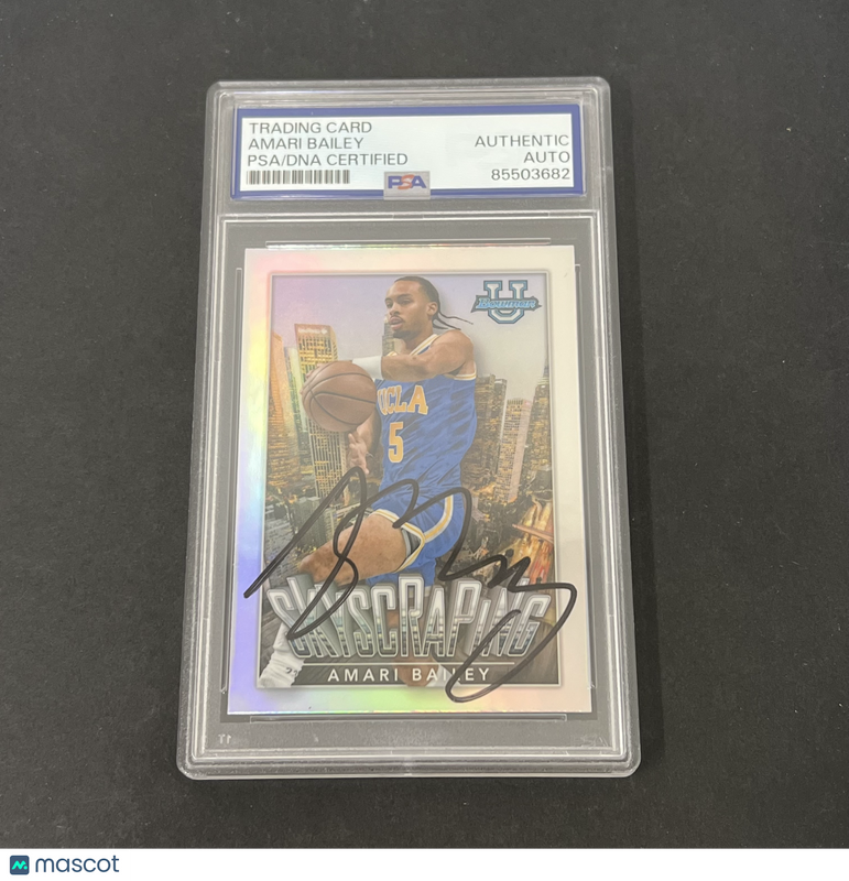2023 Bowman University Chrome Topps S-9 Amari Bailey Skyscraping signed card PSA