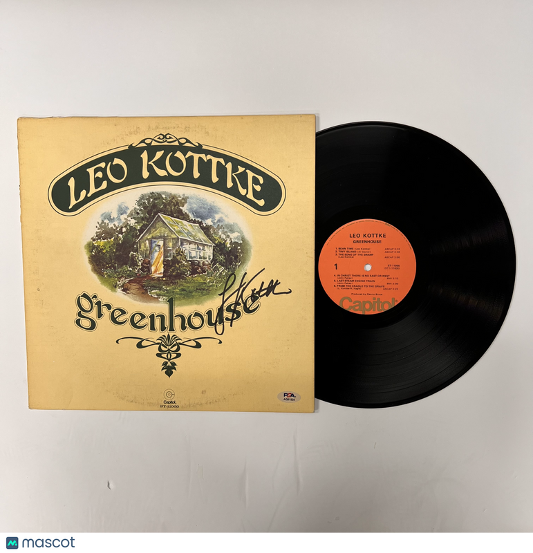 Leo Kottke Signed Greenhouse Vinyl Album PSA Auth