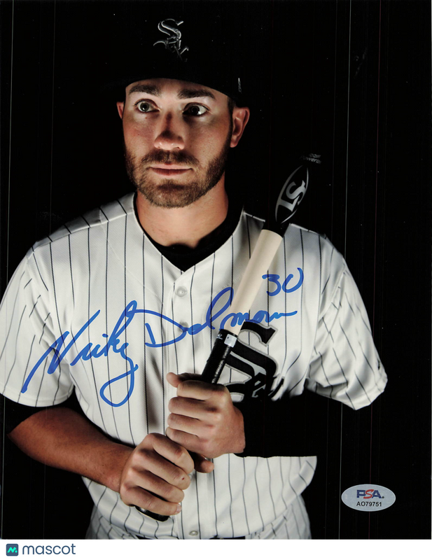 Nicky Delmonico Chicago White Sox Signed 8x10 Photo PSA