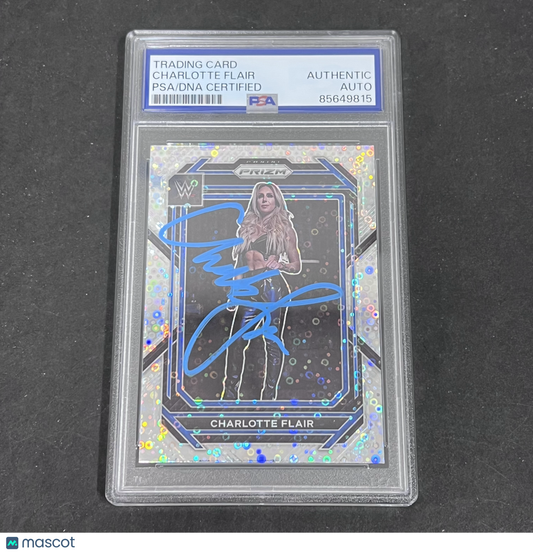 2023 Charlotte Flair Panini Prizm#123 Signed Card PSA Auto Auth Autographed