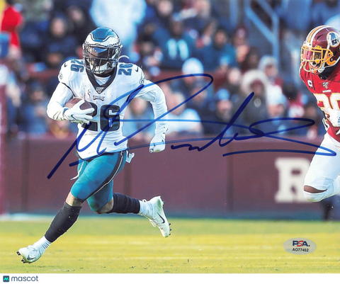Miles Sanders Signed 8x10 Photo PSA Philadelphia Eagles