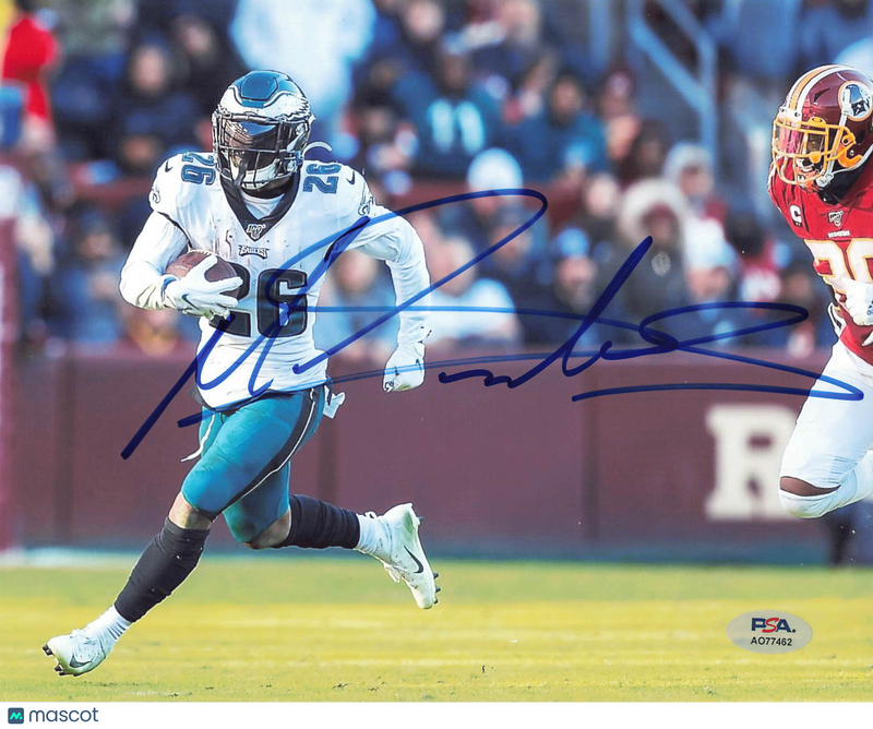 Miles Sanders Signed 8x10 Photo PSA Philadelphia Eagles