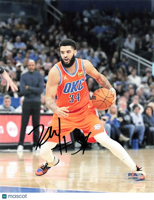 Kenrich Williams Oklahoma City Thunder Signed Basketball 8x10 Photo PSA