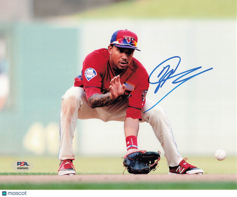 J.P. Crawford Team USA in All-Star Futures Game Signed Baseball 8x10 Photo PSA