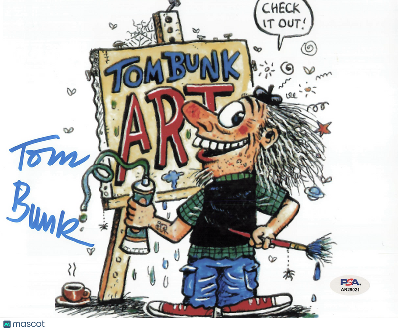 Tom Bunk Signed 8x10 Photo PSA Autographed TOM BUNK ART