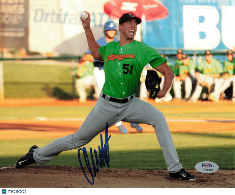 Alec Hansen Great Falls Voyagers Signed 8x10 Photo PSA