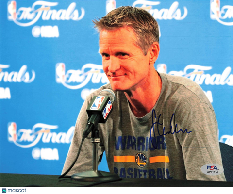 Steve Kerr Signed 8x10 Photo PSA Golden State Warriors