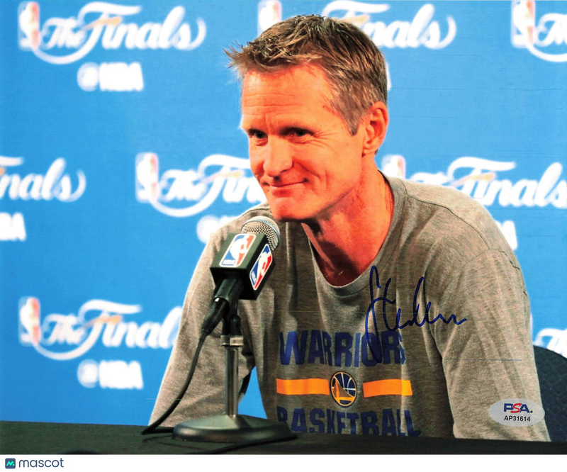 Steve Kerr Signed 8x10 Photo PSA Golden State Warriors