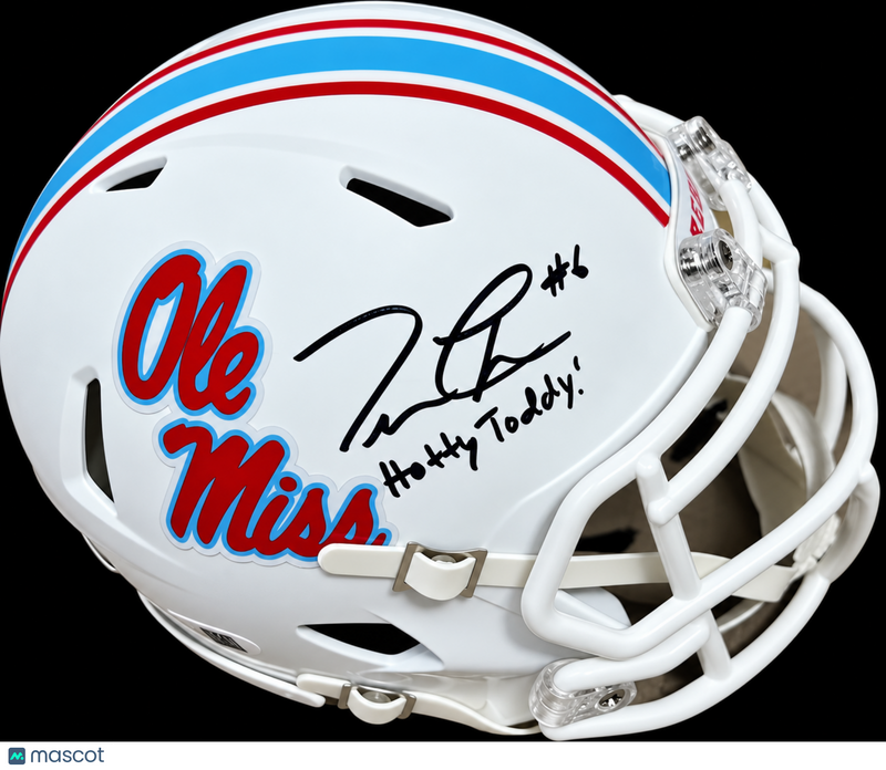 Trinidad Chambliss Signed Ole Miss Rebels Football Mini Helmet JSA Autographed