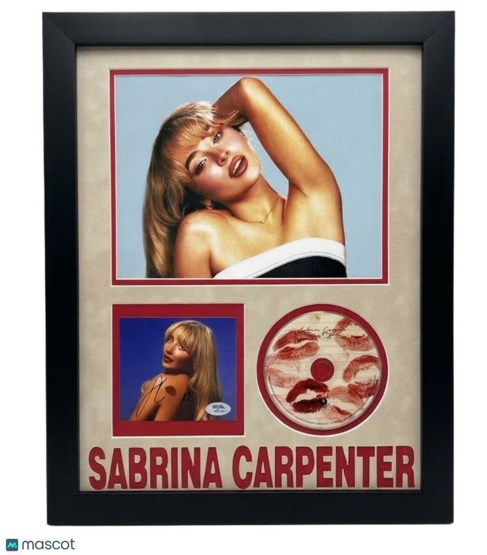 Sabrina Carpenter Signed Short n’ Sweet Framed CD Album PSA Autographed 16x20