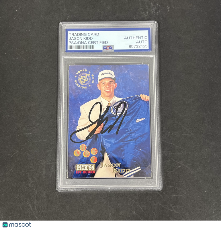 Jason Kidd 1994 Topps Stadium Club#172 Signed Card PSA Autographed