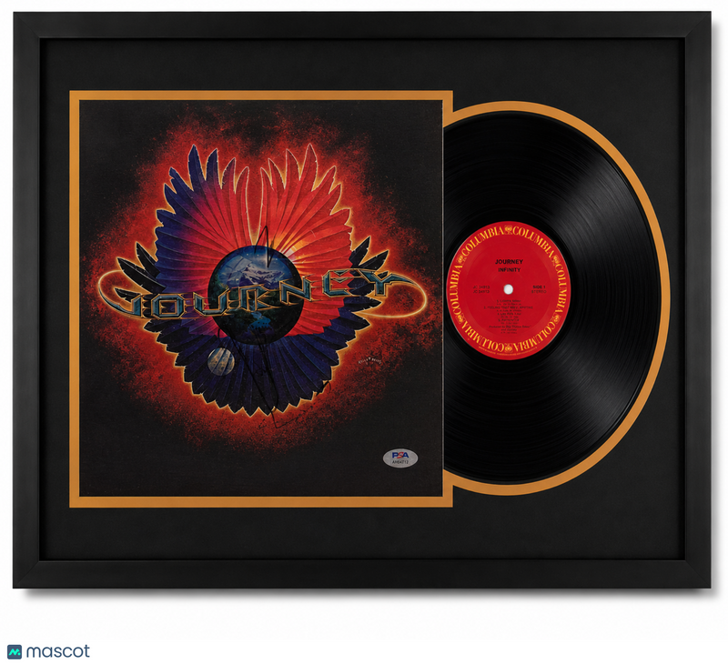 Neal Schon & Ross Valory Signed Infinity Custom Framed Vinyl PSA Album Auth