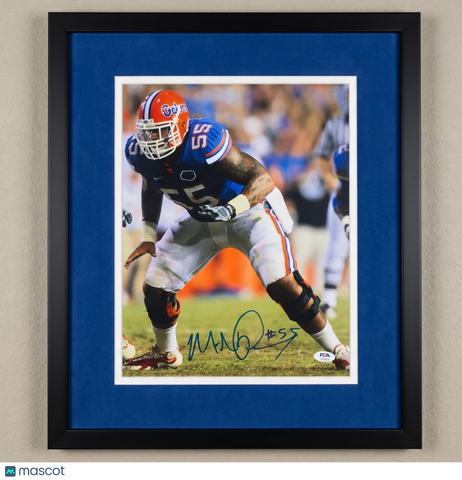 Maurkice Pouncey Signed Florida Gators 11x14 Custom Framed Photo PSA