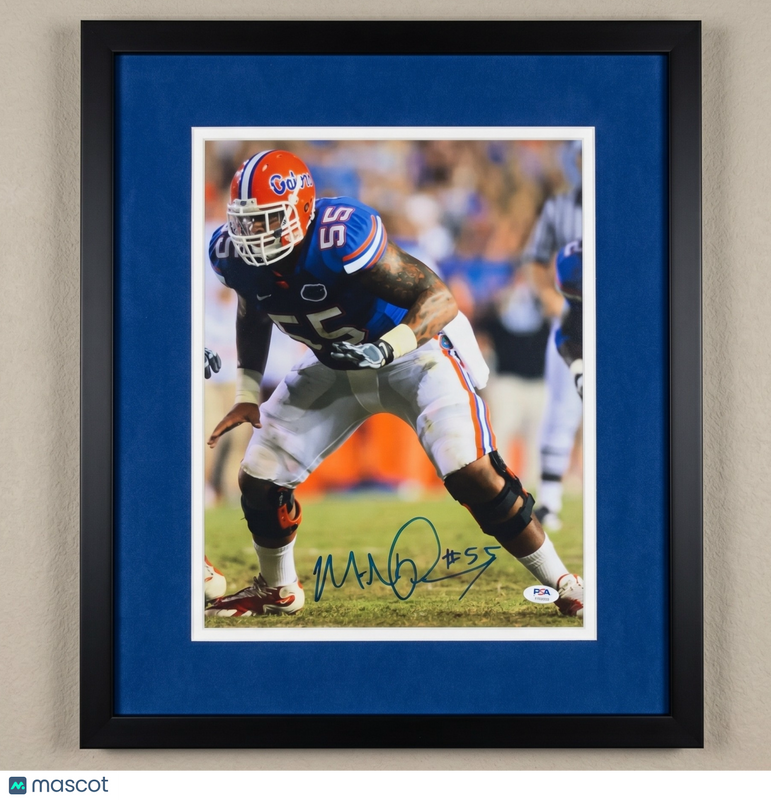 Maurkice Pouncey Signed Florida Gators 11x14 Custom Framed Photo PSA