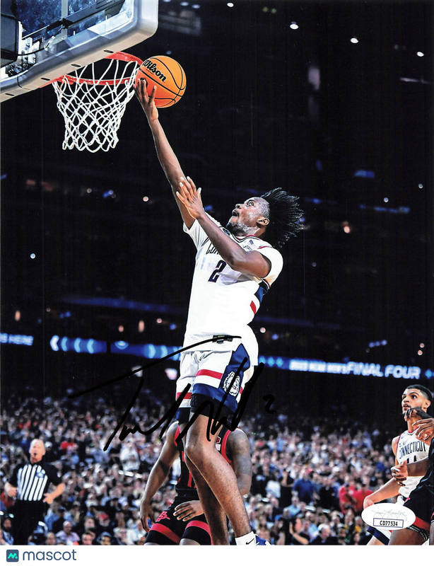 Tristen Newton UConn Huskies Signed Basketball 8x10 Photo JSA