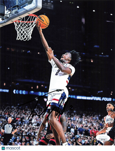 Tristen Newton UConn Huskies Signed Basketball 8x10 Photo JSA