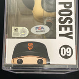 Buster Posey Signed Baseball #09 Funko Pop PSA Encapsulated Autographed