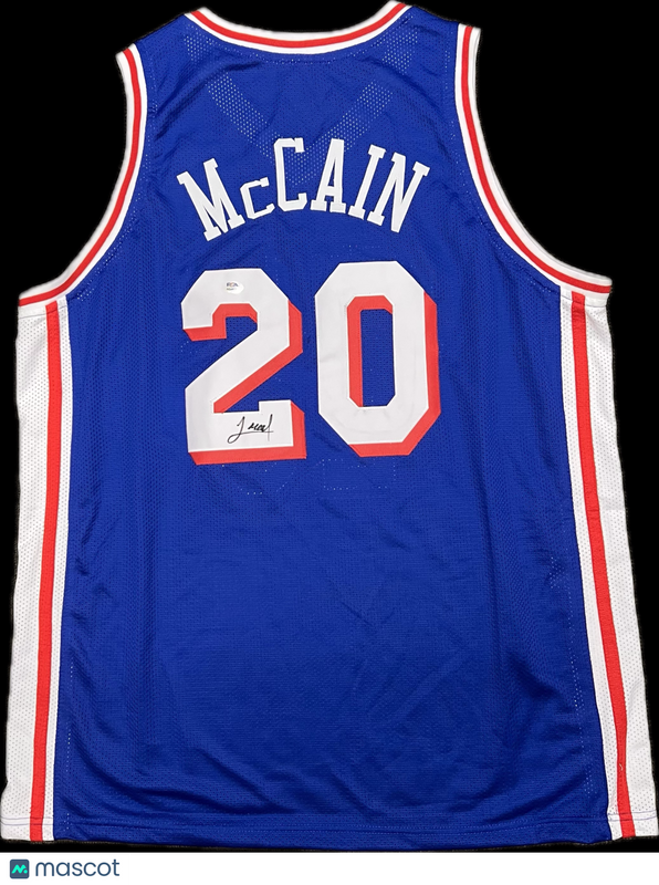 Jared McCain Signed Jersey PSA Philadelphia 76ers Autographed